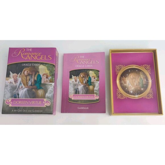 Vtg Romance Angels Oracle Cards Deck & Guidebook by Doreen Virtue OOP Original - Picture 6 of 11